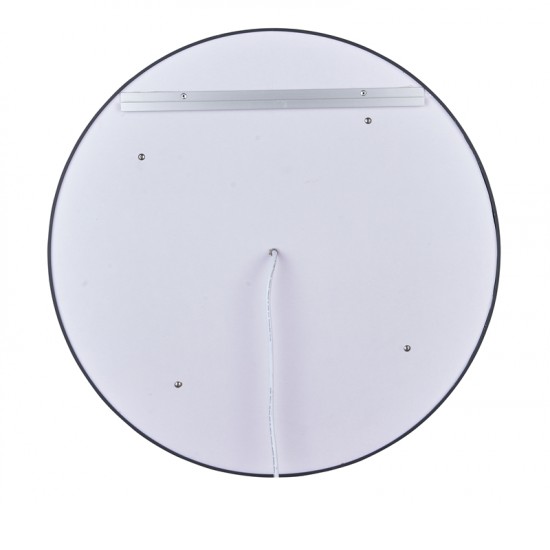 600x600x40mm Round Bathroom LED Mirror With Motion Sensor Auto On Demister Touch Sensor Switch Wall Mounted